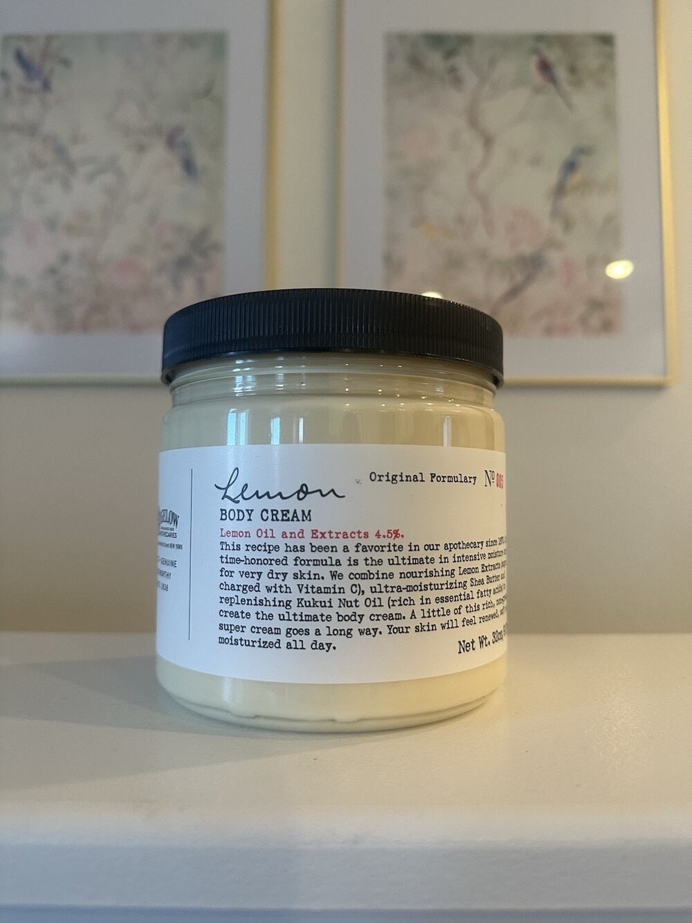 C.O. Bigelow Apothecaries Lemon Body Cream No. 005 32oz/907gm - NEW SEALED